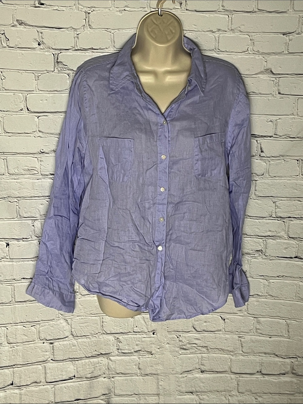 Lilly Pulitzer Lavender Button-Down Shirt
